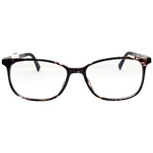 Women’s Rectangle Eyeglasses Frames Brown Tortoise 52-16-140 WF-B.E BE45 Dept St